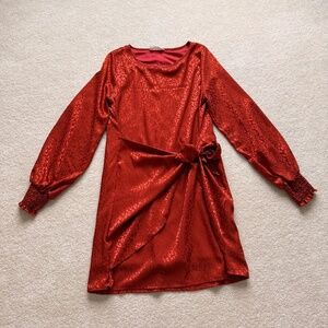 Burnt Orange Peach Love Dress